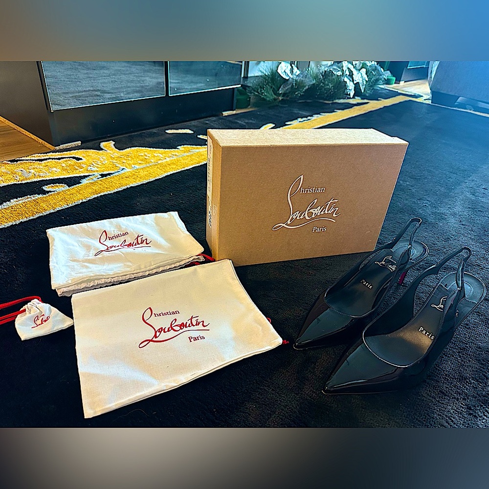 Christian Louboutin hot chick sling 70 MM Pumps